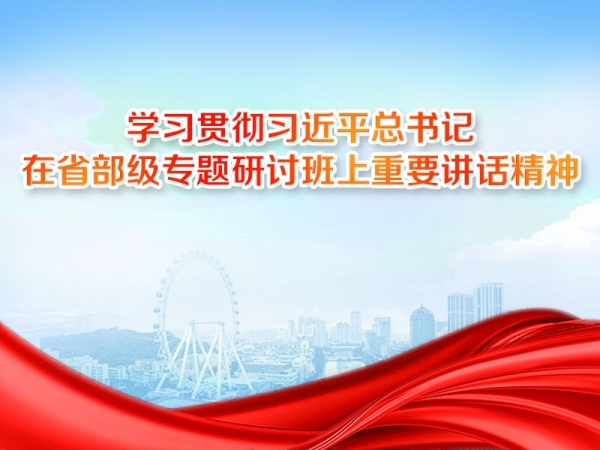 學(xué)習(xí)貫徹習(xí)近平總書(shū)記在省部級(jí)專(zhuān)題研討班上重要講話精神